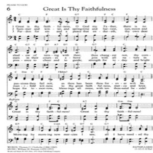 Great Is Thy Faithfulness lyrics